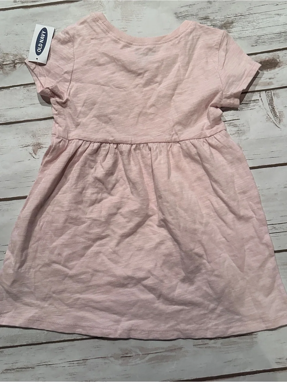 Old Navy Light Pink Short-Sleeve Casual Dress